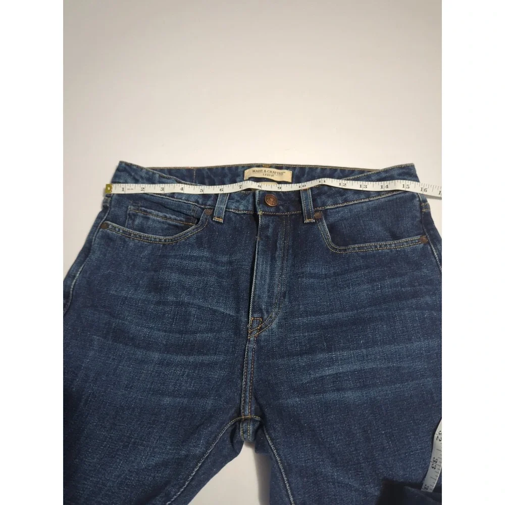 Levi's Made & Crafted Tack Slim Selvedge Jeans 31x34 Nova Blue Italy LMC Premium